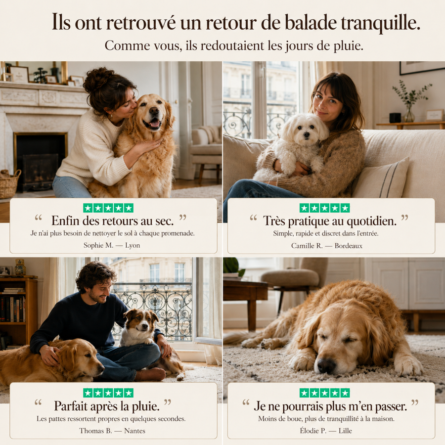 Nettoyeur de pattes pour chien