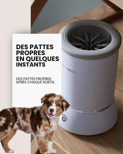 nettoyeur de pattes automatique pour chien toutou confort