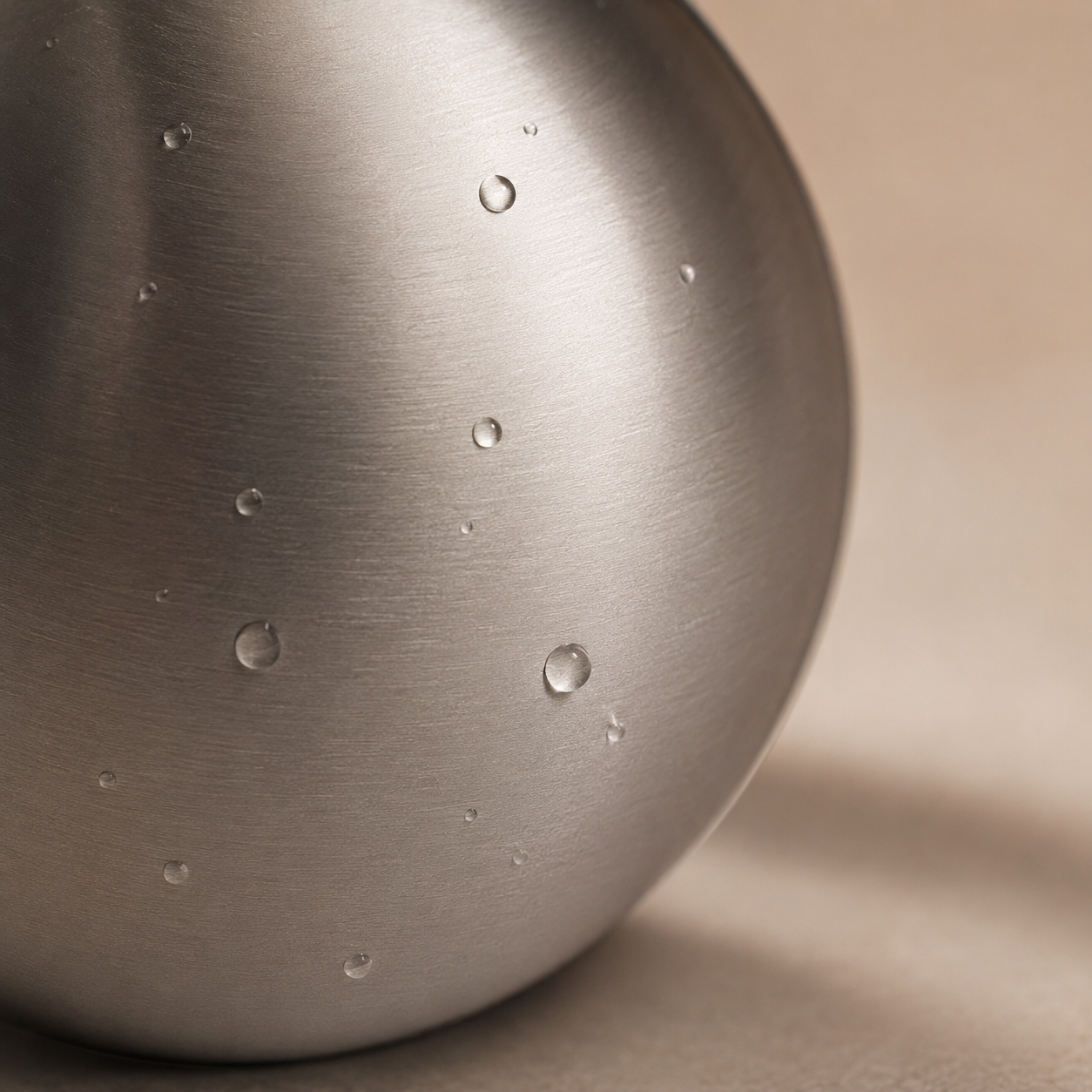 La sphère en inox 